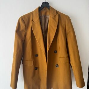 KOTN Ochre Double-Breasted Blazer